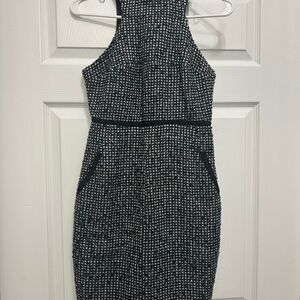 Elegant Black and White Women's Dress